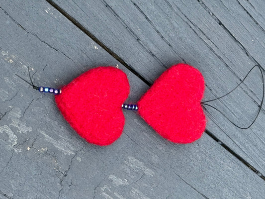 Felted hanging ornament
