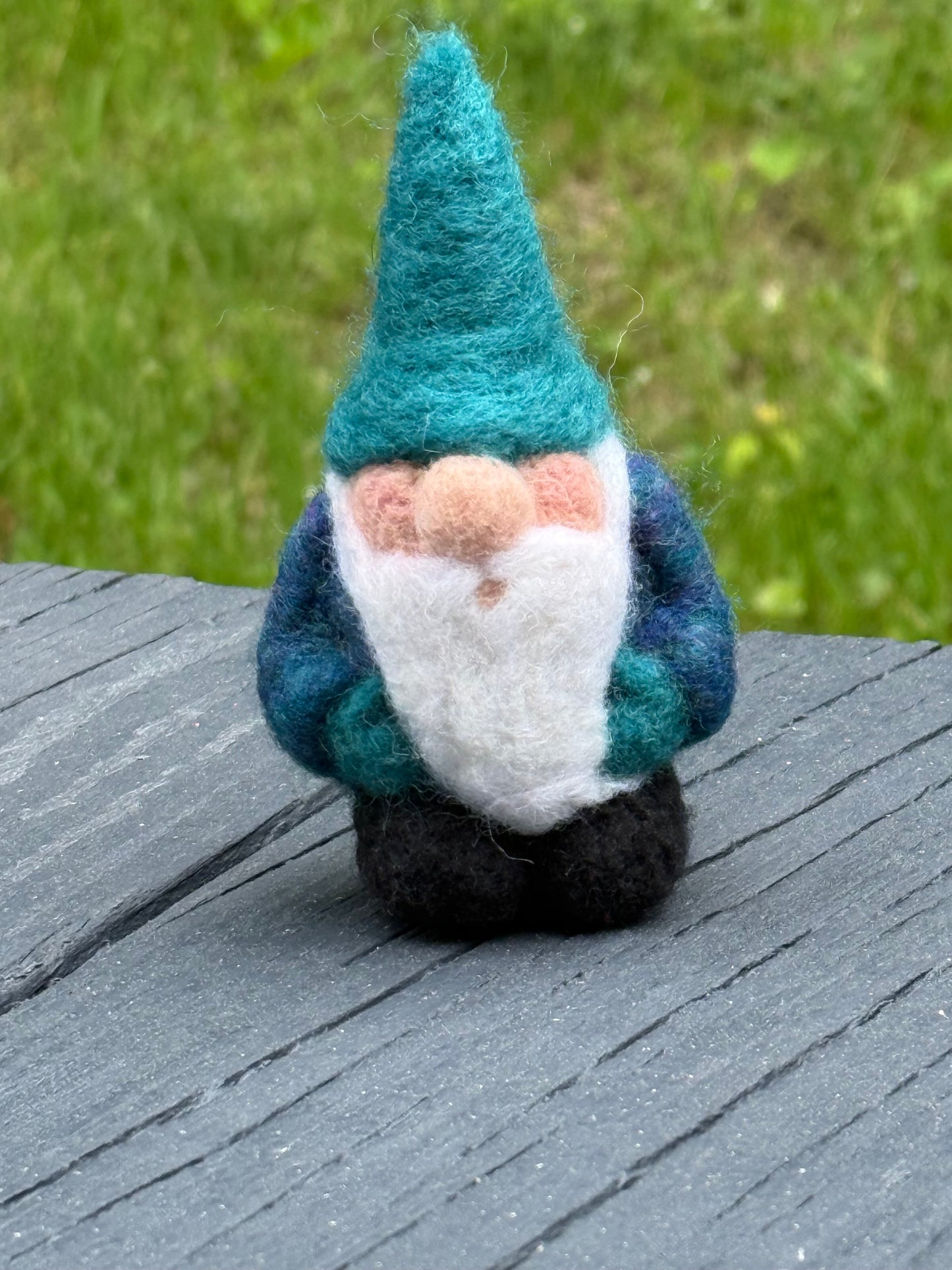 Needle felted gnome