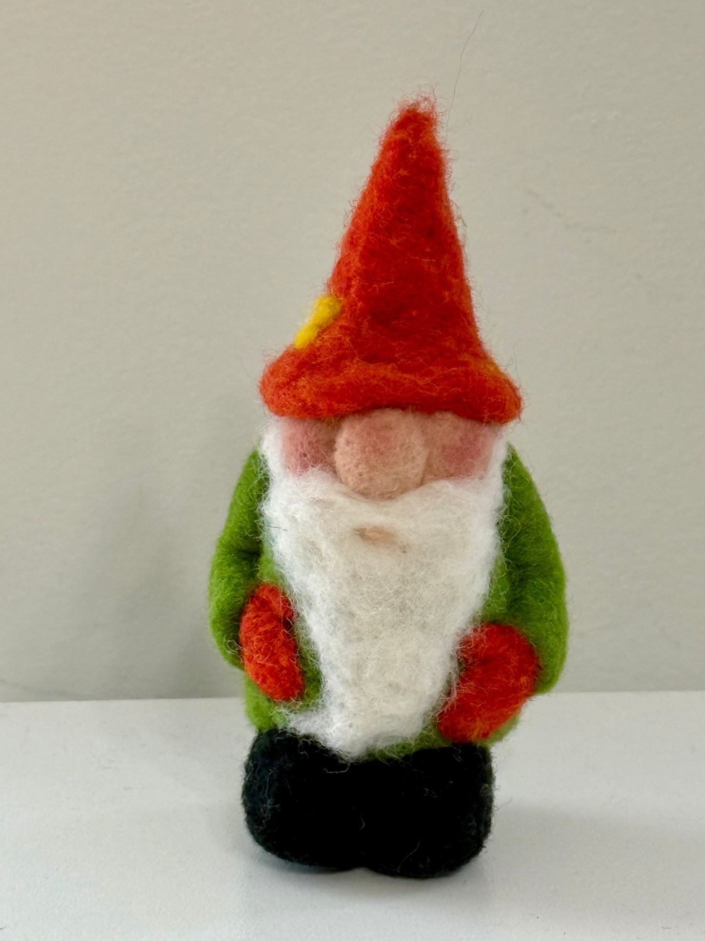 Needle felted gnome