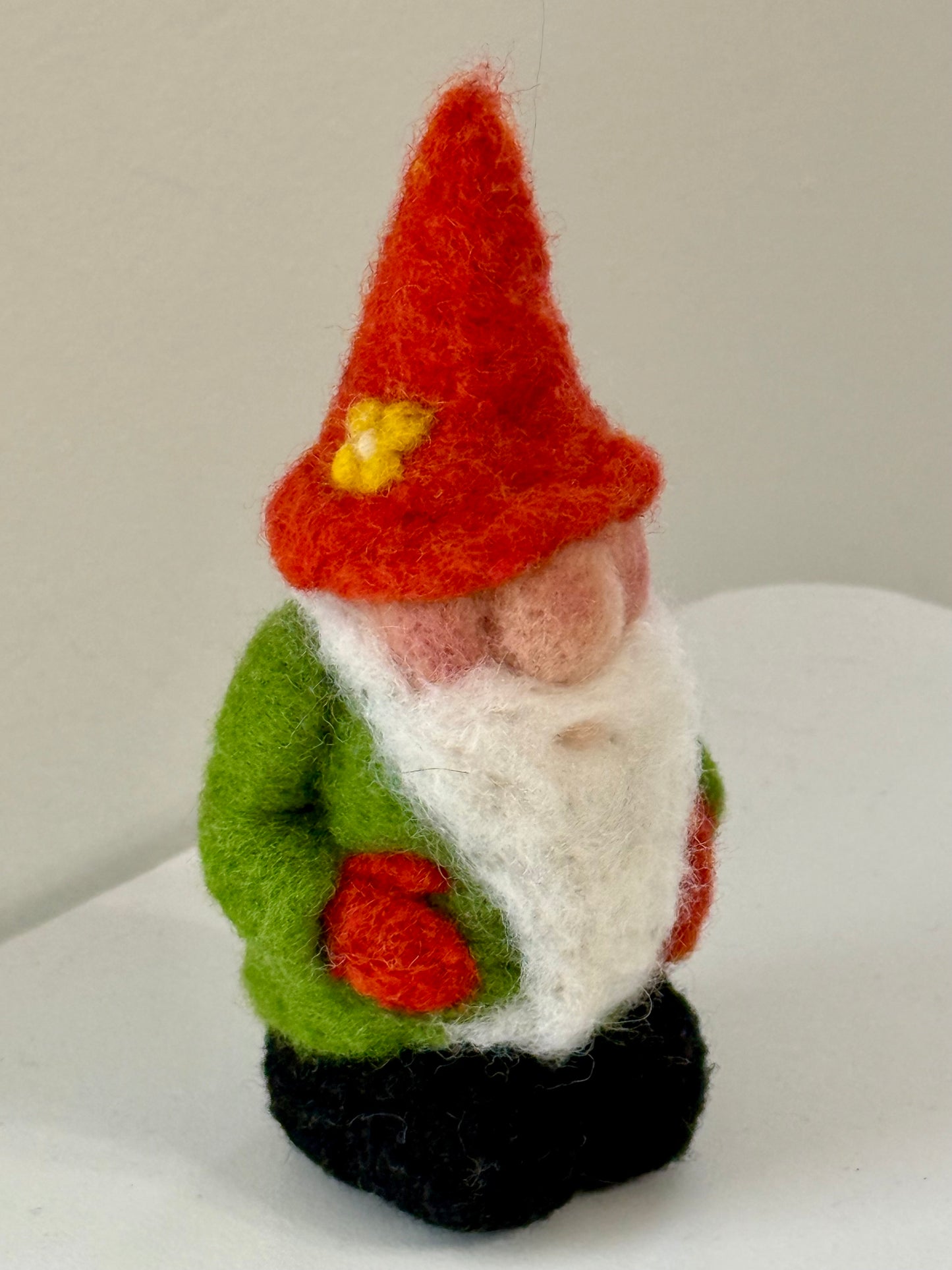 Needle felted gnome